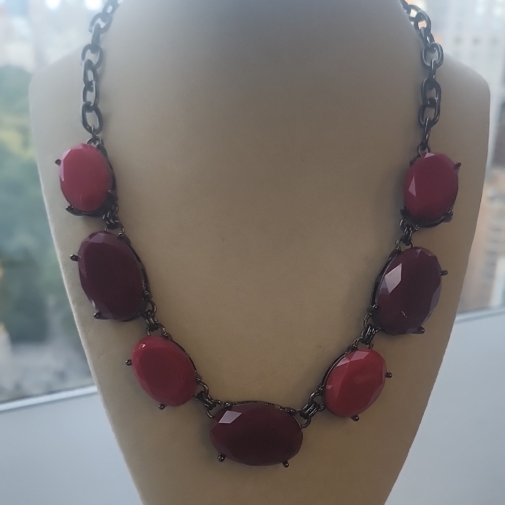 Premier Bold Red Statement Necklace - image 1